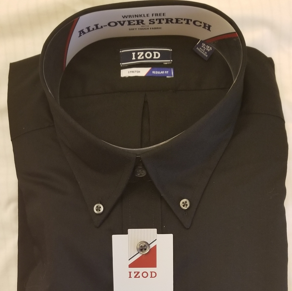I-ZOD Dress Shirts stretch - Black